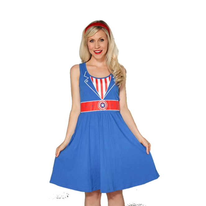 Pastel Carousel - Monday Must Haves - Costume Dresses - Captain America
